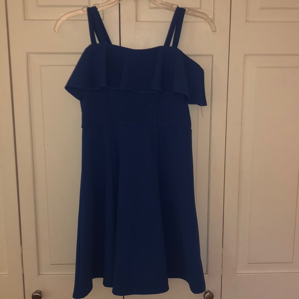 light blue dress